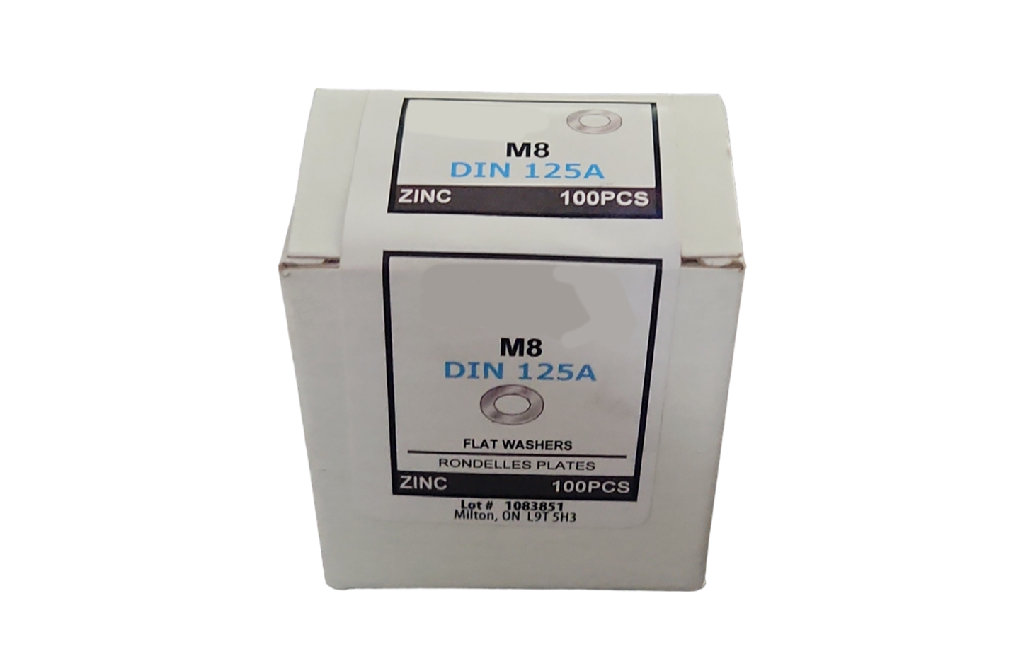 M-8 Flat Washer 100 pc